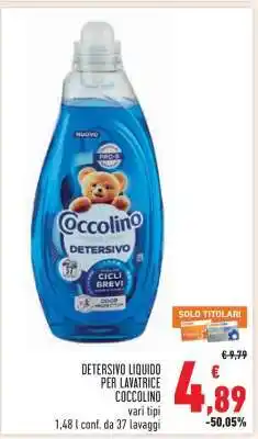Conad Detersivo Liquido per Lavatrice Coccolino offerta