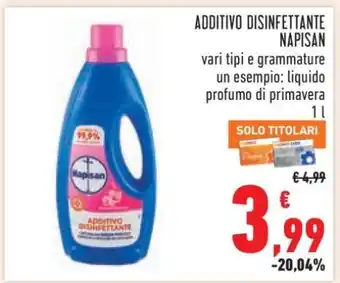 Conad Additivo Disinfettante Napisan offerta