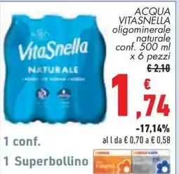 Conad Acqua Vitasnella offerta