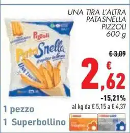 Conad UNA TIRA L’ALTRA PATASNELLA PIZZOLI offerta