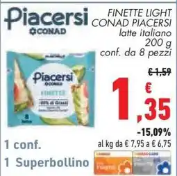 Conad Finette Light Conad Piacersi offerta