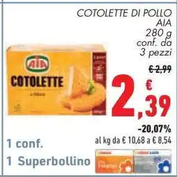 Conad COTOLETTE DI POLLO offerta