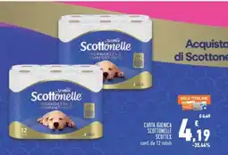 Conad Carta Igienica Scottonelle Scottex offerta