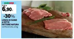 Coop LONZA DI SUINO A FETTE FATTORIE NATURA offerta