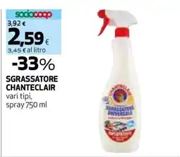 Coop Sgrassatore Chanteclair offerta