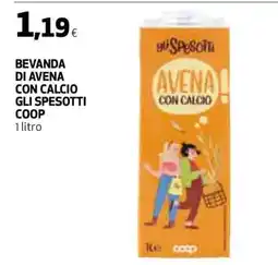 Coop BEVANDA DI AVENA CON CALCIO GLI SPESOTTI COOP offerta