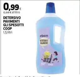 Coop DETERSIVO PAVIMENTI GLI SPESOTTI COOP offerta