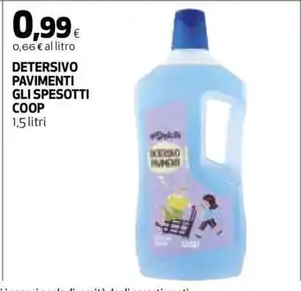 Coop DETERSIVO PAVIMENTI GLI SPESOTTI COOP offerta