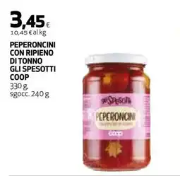 Coop Peperoncini con ripieno di tonno Gli Spesotti Coop offerta