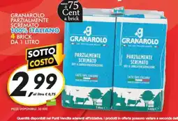 Coop Granarolo Parzialmente Scremato offerta