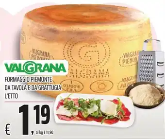 Coop VALGRANA FORMAGGIO PIEMONTE offerta