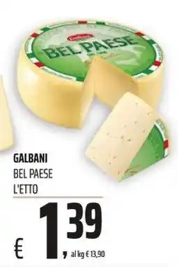Coop GALBANI BEL PAESE L'ETTO offerta