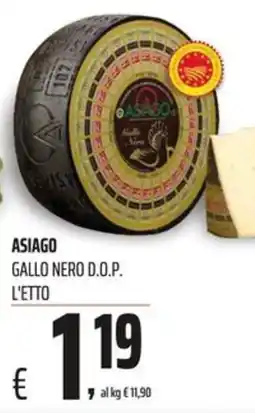 Coop ASIAGO GALLO NERO D.O.P. L'ETTO offerta