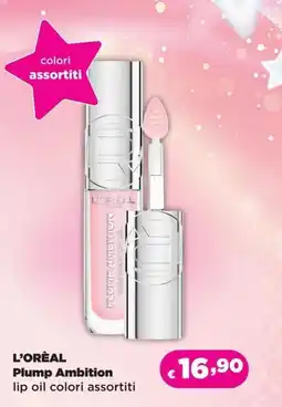 Acqua & Sapone L'ORÉAL Plump Ambition lip oil offerta
