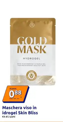 Action Maschera viso in idrogel Skin Bliss offerta