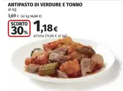 Coop Antipasto di verdure e tonno offerta