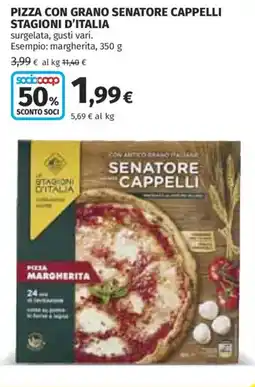 Coop Pizza con grano senatore cappelli stagioni d'italia offerta