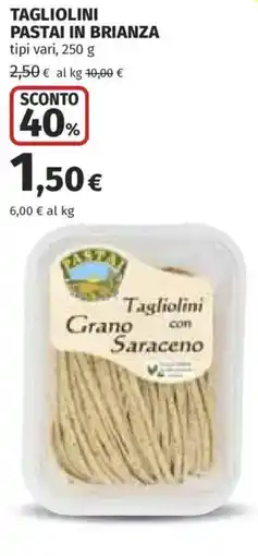 Coop Tagliolini Grano con Saraceno offerta