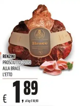 Coop RENZINI PROSCIUTTO COTTO ALLA BRACE offerta