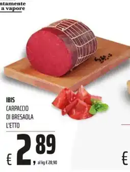Coop IBIS CARPACCIO DI BRESAOLA offerta