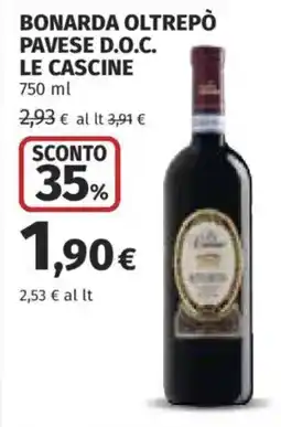 Coop Bonarda Oltrepò Pavese D.O.C. Le Cascine offerta