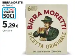 Coop Birra Moretti offerta