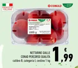 Conad Nettarine gialle CONAD Percorso Qualita offerta