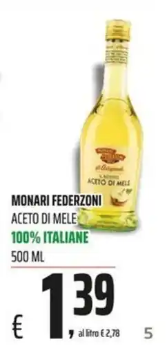 Coop MONARI FEDERZONI ACETO DI MELE offerta