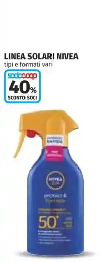 Coop Linea solari Nivea offerta