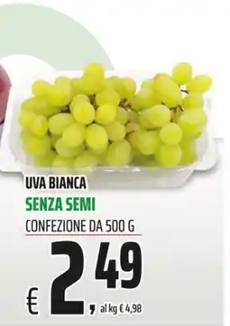 Coop UVA BIANCA SENZA SEMI offerta