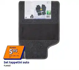 Action Set tappetini auto offerta