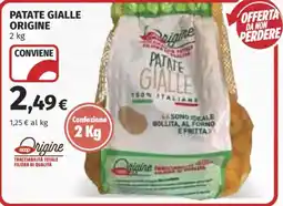 Coop Patate gialle Origine offerta