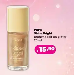 Acqua & Sapone PUPA Shine Bright profumo roll-on glitter offerta