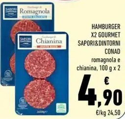 Conad Hamburger di Romagnola e Chianina offerta