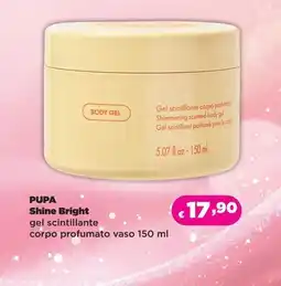 Acqua & Sapone PUPA Shine Bright gel scintillante corpo profumato vaso offerta