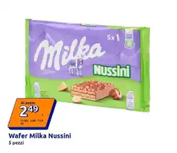 Action Wafer Milka Nussini offerta