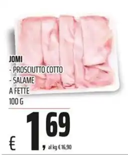 Coop JOMI PROSCIUTTO COTTO SALAME offerta