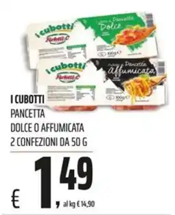 Coop I cubotti Pancetta offerta