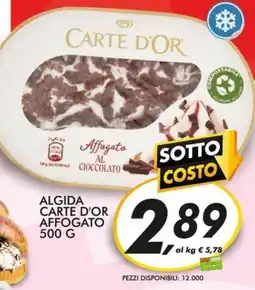 Coop Algida Carte d'Or Affogato offerta