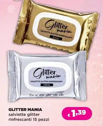 Glitter mania salviette glitter rinfrescanti
