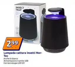 Action Lampada cattura insetti Nor-Tec offerta