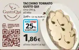 Coop Tacchino tonnato GustoQui offerta