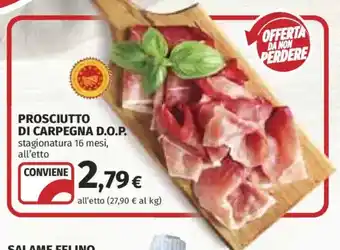 Coop Prosciutto di Carpegna D.O.P. offerta