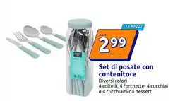 Action Set di posate con contenitore offerta