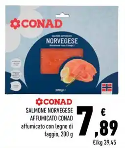 Conad Salmone Norvegese Affumicato CONAD offerta