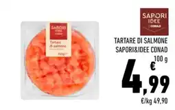 Conad Tartare di salmone SAPORI&IDEe CONAD offerta