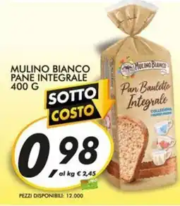 Coop Mulino Bianco Pane Integrale offerta