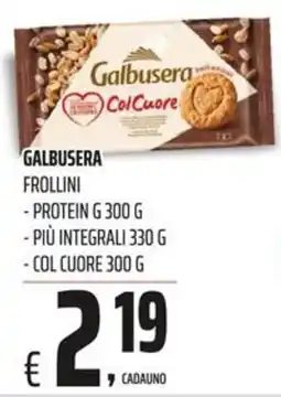 Coop Galbusera Frollini offerta