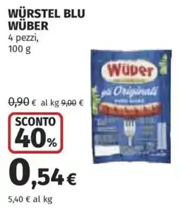 Coop Würstel Blu Wüber offerta