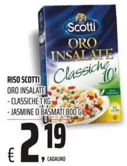 Coop Riso Scotti ORO INSALATE Classiche offerta